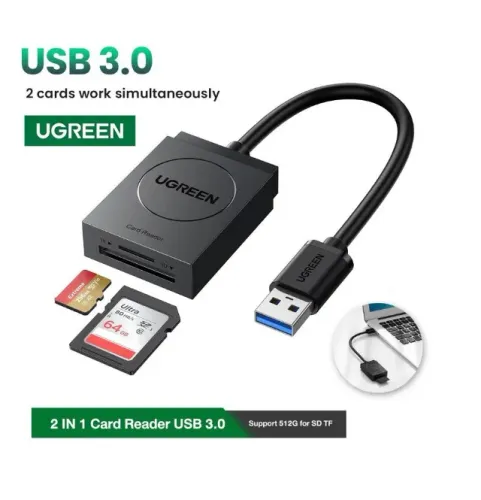Leitor de cartão Usb 3.0 Ugreen