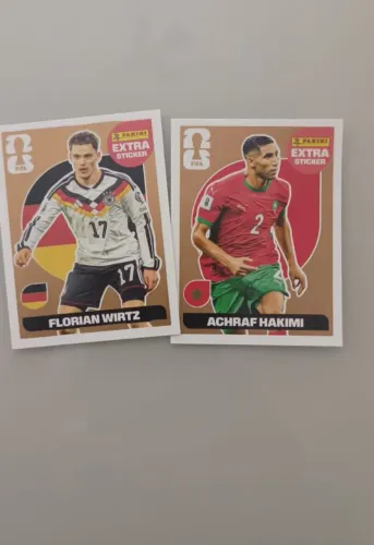 PACK DUPLO LEGEND BRONZE ALBUM COPA HAKIMI E WIRTZ