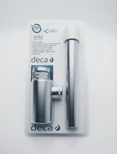 Sifão para Tanque Deca Metal Cromado - Novo na Embalagem Original