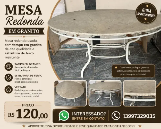 Mesa en mármol