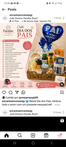 Cestas dia dos pais