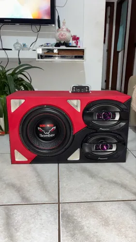 Caixa Trio Completa Bomber Bicho Papão + 2 Pioneer 6x9 - Excelente Estado