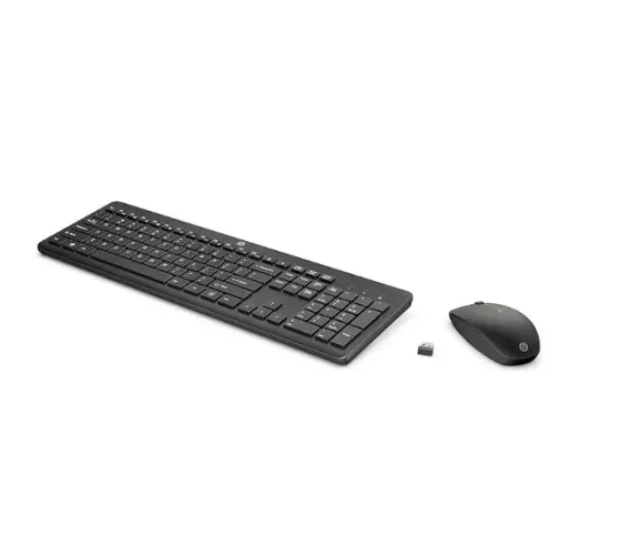 Combo de Teclado e Mouse Ergonômico Sem Fio HP 230