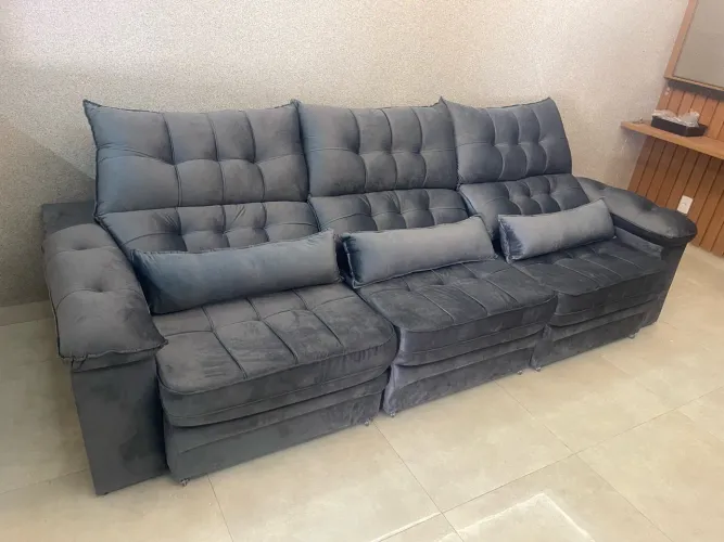SOFÁ RETRÁTIL E RECLINÁVEL 3 LUGARES MÓDULOS DE (2.90MT)
