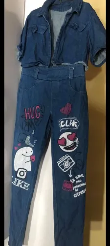 Conjunto jeans infantil 