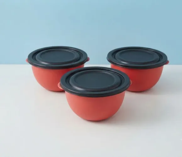 Kit com 3 vasilhas plasticas