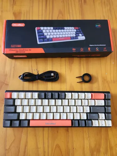 Teclado mecânico switch vermelho