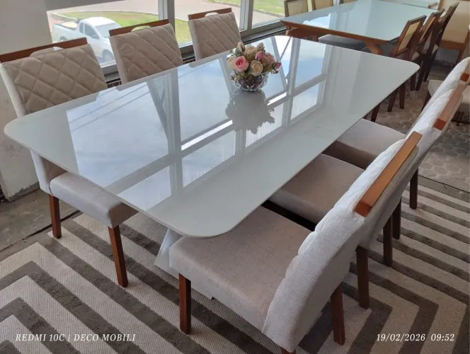 Mesa nova de madeira maciça pronta entrega