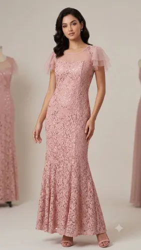 VESTIDO MADRINHA PROMOÇÃO BAZAR QUEIMA DE ESTOQUE ROSA
