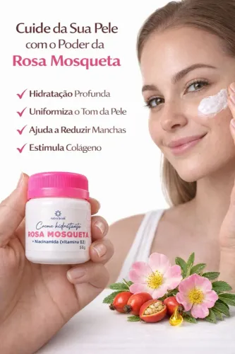 Creme para manchas com rosa mosqueta 50g
