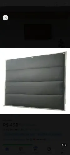 Cortina Acústica Blackout 100% - 1,40 x 1,70 m - R$ 100,00