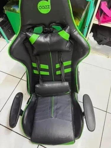 encosto com assento cadeira gamer dazz