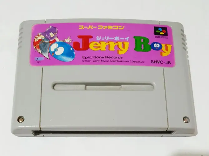 JERRY BOY 100% ORIGINAL PARA SNES SUPER FAMICOM SUPER NINTENDO RARIDADE CARTUCHO ZERADO