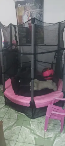 Trampolim para criança com proteção 1,5m