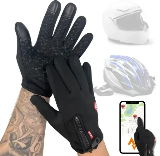 Luva Bike Moto Quebra Vento Impermeável Touch - Tamanho G - Produto novo
