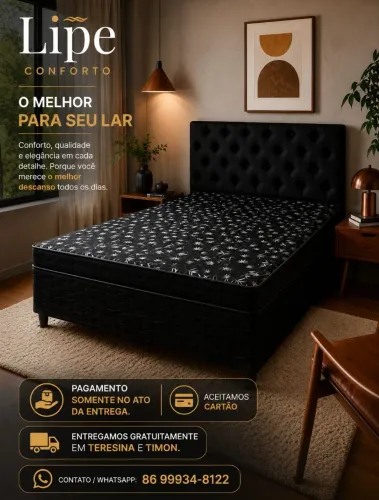 Cama Box De Casal Nova!
