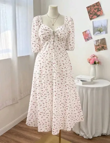 Vestido florido Shein XL/GG/G0?