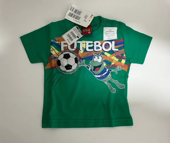 Camiseta Infantil Kyly Bola que pisca TAM P (OUTLET)