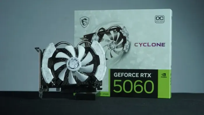 Placa de Vídeo MSI RTX 5060 8G CYCLONE por R$ 1.999,00