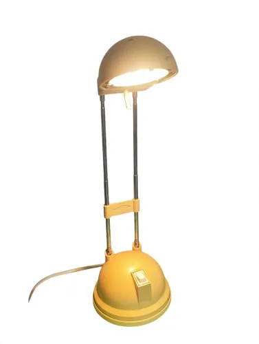 Luminária De Mesa Retrô Telescópica Amarela - Ajustável Articulada