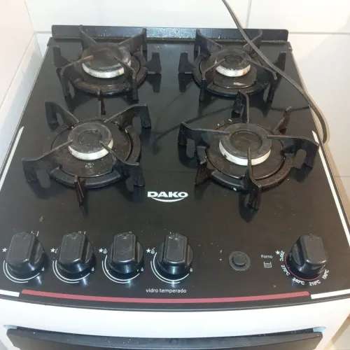 Fogão Dako Automático Tampa de Vidro