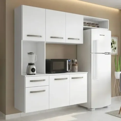 Armário de Cozinha Aéreo com Balcão - Praticidade e Elegância para Sua Cozinha