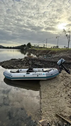 Vendo Barco inflável Intex Mariner 4 com Motor 5hp Hidea