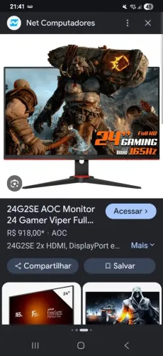 Monitor Gamer 24" - AOC GAMING