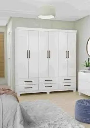 Gurda Roupa Dallas 6Pts 6Gvs Branco Carioca - Entrega Rápida! 