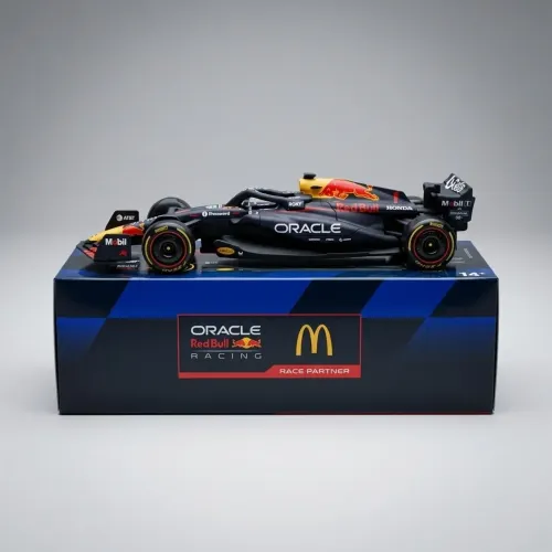 Miniatura F1 Red Bull Max Verstapen Mcdonalds 1:43 Bburago.