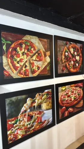 4 quadros decorativos de pizza 100x70 para pizzaria