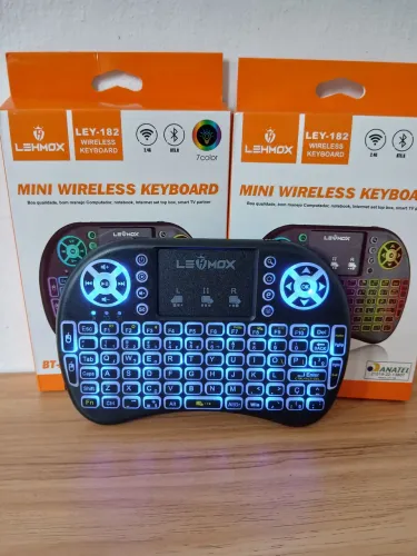 Mini teclado controle sem fio para smart tv/tv box e PC