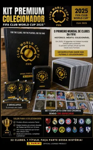 Kit Premium Álbum Mundial de Clubes 2025