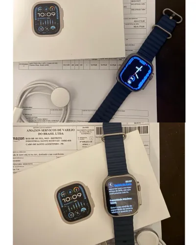 Apple Watch Ultra 2 Titanium GPS + Cel - Com NF - Bateria em 100%