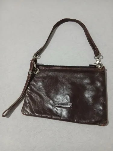 LINDA BOLSA DE COURO LEGÍTIMO DA ARGENTINA BLAQUE