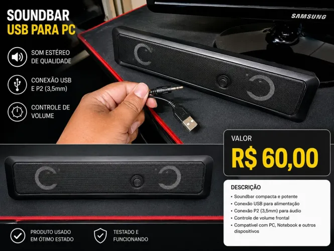 ? Soundbar USB para PC
