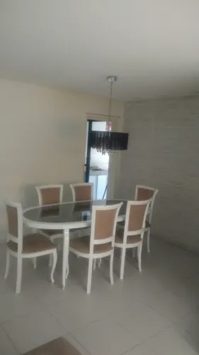 Conjunto de mesa com 6 cadeiras para sala de jantar