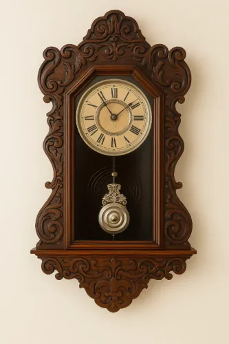 Relógio de Parede Histórico ANSONIA - Final do Século XIX | Original, Revisado Funcionando