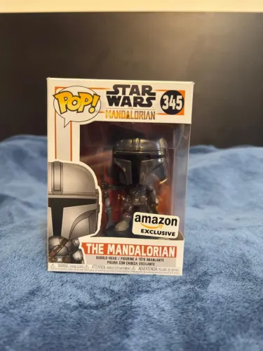 The Mandalorian #345 - Funko Pop! Disney Star Wars - Amazon Exclusive Cromado