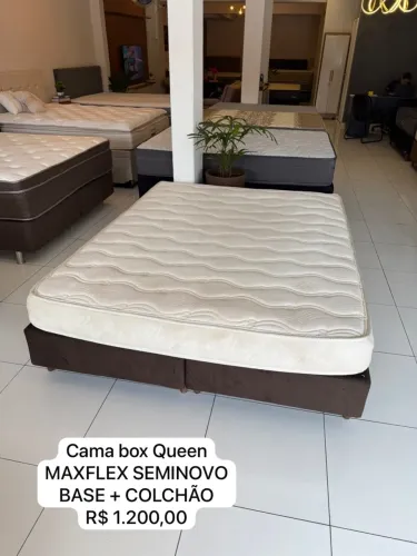 Cama Box Queen MAXFLEX SEMINOVO - ENTREGO