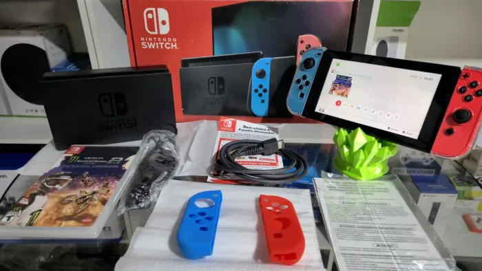 Nintendo Switch v2<br>IMPECÁVEL!!!