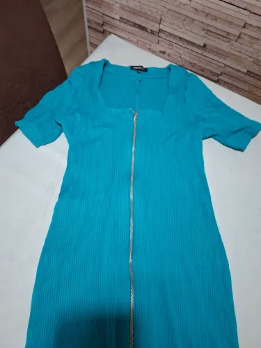 Vestido canelado casual Jean Darrot  Tam  G