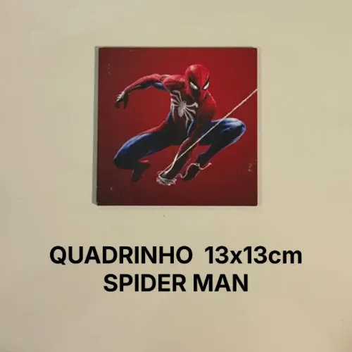 Quadro MDF Spider-Man (13x13cm)