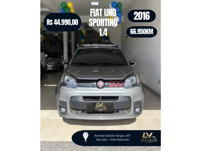 Fiat Uno Sport. Dual. 1.4 B.edit. Flex 8V 5P 2016