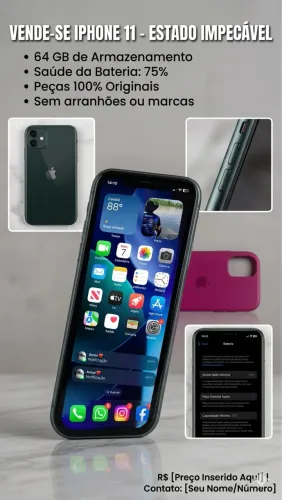 Vendo IPhone 11 em perfeito estado de conservação