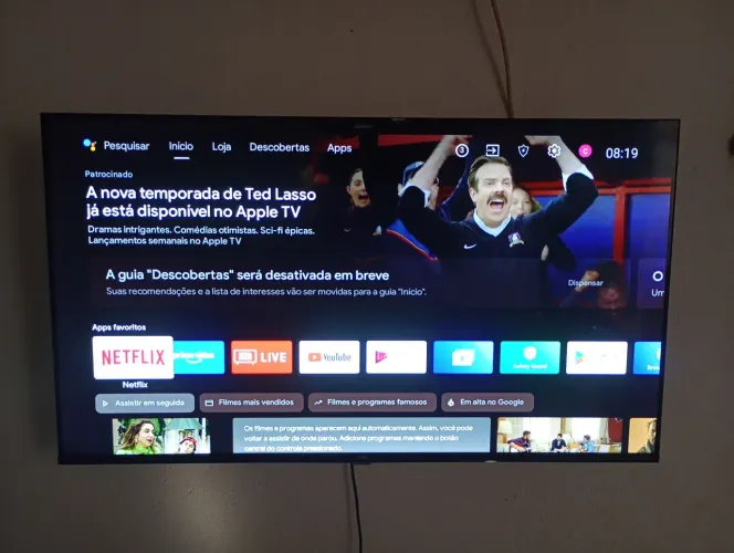 Televisão 43 polegadas TCL, 1 ano de uso em perfeito estado
