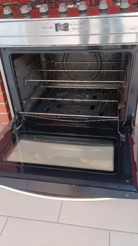 Fogão Brastemp 6 bocas,acendedor automático,inox