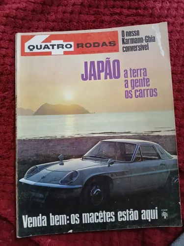 Revista quatro rodas 1968 em ótimo estado