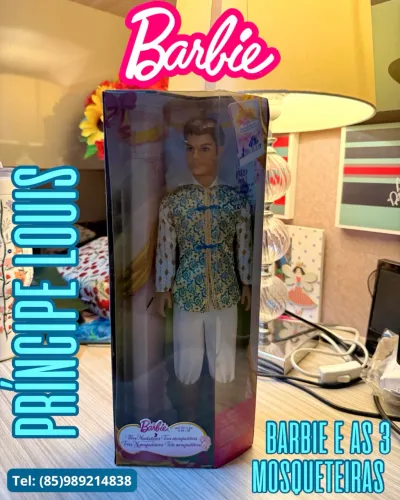 Ken Barbie e as 3 Mosqueteiras - Príncipe Louis Original Mattel