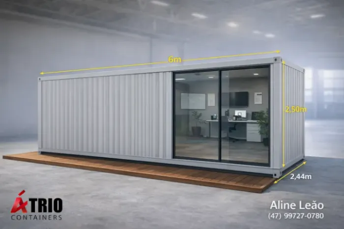 Container Galvanizado para Canteiro de Obras  